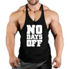 Yaz Y Sırt Gym Stringer Tank Top Erkekler Pamuk Giyim Vücut Geliştirme Kolsuz Gömlek Fitness Yelek Kas Singlets Egzersiz 240410
