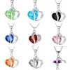 Подвесные ожерелья роскошная хрустальная ожерелье CZ Crear Женщины кубическая циркония бриллиантовая любовь Sier Lated Chain for Ladies Fashion Jewelry Gift Dhlmj