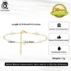ORSA JEWELS Natural Baroque Pearls Anklets for Women 14K Gold 925 Sterling Silver Fashion Foot Ankle Chain Straps Jewelry SA37 240412
