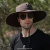 Neuer Designer -Eimer -Hut im Freien für Männer mit großem Rand Gesicht und Bergsteiger für Freizeit atmungsaktive Fischerhut