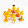 Breking Baby Bath Toys 5-100pcs Rubber Duck Kids and Conedler Toy Duck Baby Bath Toys Summer Beach Game Game Toy Birthday Gift for Children