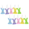 Dekorative Figuren Ostern Ornamente Filz basteln Bunnyation Anhänger Layout Form Party Geschenke