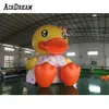 wholesale Cute Giant Inflatable Yellow Duck Customed rubber Ducks girl ballon Decoration Floating on the water For Advertising