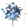 Flores decorativas de simulação nórdica Flower Bouquet Anemone Wedding Bridal Silk Artificial Home Party Decoration Fake