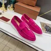 Nouvelles chaussures habillées Loro Charmes d'été Walk Moccasins pour femmes Designers Piana Men Men Bure