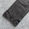 Jeans masculin American High Street Paint Hole Black 9045 2024 Fashion Trend Quality