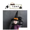 Party Decoration Halloween Pumpkin Ghost Witch Black Cat Pendant Bar Haunted House Hanging Oranment Happy Day Festival Drop Delivery Dhrvi