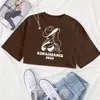 女性のTシャツビヨンセルネッサンス2024クロップトップファンギフトOネック半袖