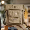 Duffel Bags Maden Retro M209 Cipher Machine Crossbody Bag Outdoor Canvas Shoulder Portable Magnetic Buckle Square Waist For Men