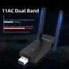 Carte Comfast Adattatore WiFi USB 1300 MBPS Doppia banda Wi Fi Dongle Rete di rete per PC CF924ACV2 Spedizione dal magazzino russo