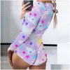 Abbigliamento da donna sleep yingies adts manica lunga vneck da donna salto da donna lenceria erotica mujer da notte biancheria intima pajama romanper564859 ota4f