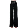 CAPRIS NEW SPRING 및 SUMMER WIDE LEG PANTS 여자 높은 허리 현대 댄스 볼룸 댄스 라틴 댄스 볼룸 댄스 캐주얼 바지