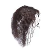 サロンウェフトトッパー13x14cmスイスレース女性のための人間の髪ヘアピースの自然波状カーリートッパーバージンクリップ損失ボリュームドロップデリブdhybn