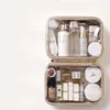 2024 NOWA MAJĄCE KWARTWA Pudełko Makeup Duża pojemność podwójnej warstwy makijażu przenośna torba do przechowywania torby do przechowywania może oddzielić przechowywanie suchego i mokrego