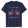 T-shirt maschile Cycopath-Funny Cycling and Bicycle Riders Bike T-shirt Mens Faddish Casual Tops Ts Cotton Thirts Funny T240425