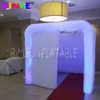 New design wedding party props cube inflatable photo booth with led strips inflatable photo studio for sale