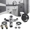 Bathroom Sink Faucets Durable Basin Mixing Valve Kits Modern Set Silver Thermostats Triple Wall Mounted Zinc Alloy Accessories