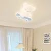 Luci a soffitto Skateboard carina orso a led camera per bambini fumetti moderni moderni lampade per la camera da letto per bambini caldi