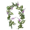 Fiori decorativi fiore artificiale Vine edera ghirlanda pianta finta 7 piedi 2 m giardino da casa all'aperto colavola di ghirlanda decorazione