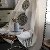 Bohemian Polyester Cotton Semi-Blackout Curtain, Mandala Geometric Print Farmhouse Style Gardin, lämplig för vardagsrumskontor sovrum köksgardin 1 st