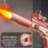 Duży elektryczny pistolet wodny z LED Lights Watergun wysokie ciśnienie Pistolet Automatyczny Dziecięcy Pistolety Beach Zabawka dla dzieci Prezenty 240420