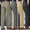 Men Classic Style Легкие мягкие деловые повседневные карандаши брюки Solid Color Fashion Street Wear Jeans 240418
