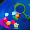 Toys de bain pour bébé toys de bain baignoire baignoire LED Light Up Toys Colorful Smoling imperméable sous-marine