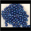 Perla gemelos al por mayor 25 colores de 6-7 mm perlas redondas en ostras de agua salada akoya doble amor regalos caída de entrega joya dhicv