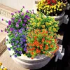 Plastic Artificial Flowers Outdoor UV Résistant Fake Decoration Greenery Garden Garden Plantes à la maison Décor de fête de mariage 240422