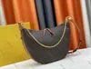 Borsetto di designer di designer di eccellente borsetta Hobo borse da donna con spalla mezza luna tote marca di lusso in pelle trasversale in rilievo