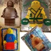 Moulds Large Silicone Minifigure Cake Pan Robot Breakable Chocolate Mold DIY Moule Baking Tray For Kids Birthday Party Pastry Accessory