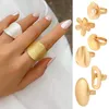 Pierścionki ślubne moda damski pierścionek przesadzony francuski okrągły metalowy metal prosta i nieregularna kobieta akcesoria kwiatowa biżuteria