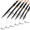 1.8m 2.1m 2.4m 2.7m 3.0m 3.6m Carbon Fiber fishing rod Super short pocket Portable Spinning pole telescopic fishing rod 240425