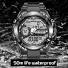 LIGE Men Military Watch Top Brand 50m Salle de bracelet imperméable Corloge d'alarme LED Sport Casual Watch For Men Male Relogios Masculino 240425