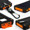 Banks d'alimentation du téléphone portable Nouveau pack de batteries solaires à grande capacité haute capacité portable avec une boussole en forme de batterie externe extérieur de camping de camping Pack J24