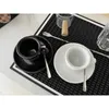 Tazas NUOVA Point Classic Espresso Copa y salsa Conjunto de salsa de café y placas de hueso espeso, competitivo, J240428