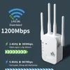 1200 ms Wi -Fi Repeater Wi -Fi Extender Booster 5G 24G Dualband Network Wzmacniacz Długorecz Router sygnałowy 240424