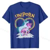 T-shirts masculins T-shirt Unicorn Citations drôles Humour Dictor Unicorns Gift Cotton Men T-shirts Unique Tops Ts Ts Fitted Casual T240425