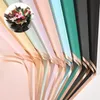 20 PCS Couleur continue Border Fleur Emballage Papier étanche bouquet translucide enveloppant papier mariage à la main Gift Bouquet 240426