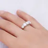 NA Designer de luxo GRA Certificado VVS1 Diamond Women Wedding Rings Radiant Cut 925 Sterling Silver Ring 240416