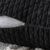 Подушка/декоративные черные броски крышки 18 x18 дюйма полосатой подушной подушки для кухни для дивана для дивана