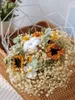 Decorative Flowers Natural Baby Breath Bouquet Rose Sunflower Dried Flower Valentine Day Gift Wedding Party Decoration Home Vase Decor