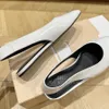 The Row Shoes Sandal Niski obcasy Peep-Toe Skórzane sandałowe sandałowe buty sukienki luksusowe designerskie buty biurowe buty fabryczne Fabryki