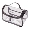 Storage Bags PVC Transparent Cosmetic Waterproof Travel Makeup Pouch Zipper Toiletry Organizer Washing Beauty Box Drop