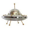 Party Decoration UFO Shaped Disco Ball Flying Saucer Shape Dazzling Bits Of Sunlight Ornament For Christmas Bar