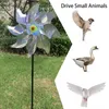 Decorazioni da giardino Spinner Finner Repeller riflettente per uccelli a vento Mmill decorativo a vento Reflective Pinwwheel Attrezzatura per uccelli per uccelli all'aperto