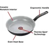 Zestawy naczyń kuchennych Inicjatywy Ceramiczny Zestaw Nonstick 14 -UCEK SAFE SAFE 350F DOT I PANE Black