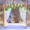 Wedding Arch Square Iron Balloonframe Metaal Smeedbloem Stand Rack Verjaardagsfeestje Decoratie benodigdheden 240419