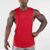 Mens Brand Gym Fitness Casual Clothing Cool Tank Top Fashion Workout Running Sporting Singlets Muscle Sleeveless Vest 240425