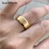 Anillos de banda de 6 mm y 8 mm anillo de compromiso de carburo de tungsteno adecuado para hombres anillos de boda de mujeres bordes biselados acabado mate ajust cómodo Q240427